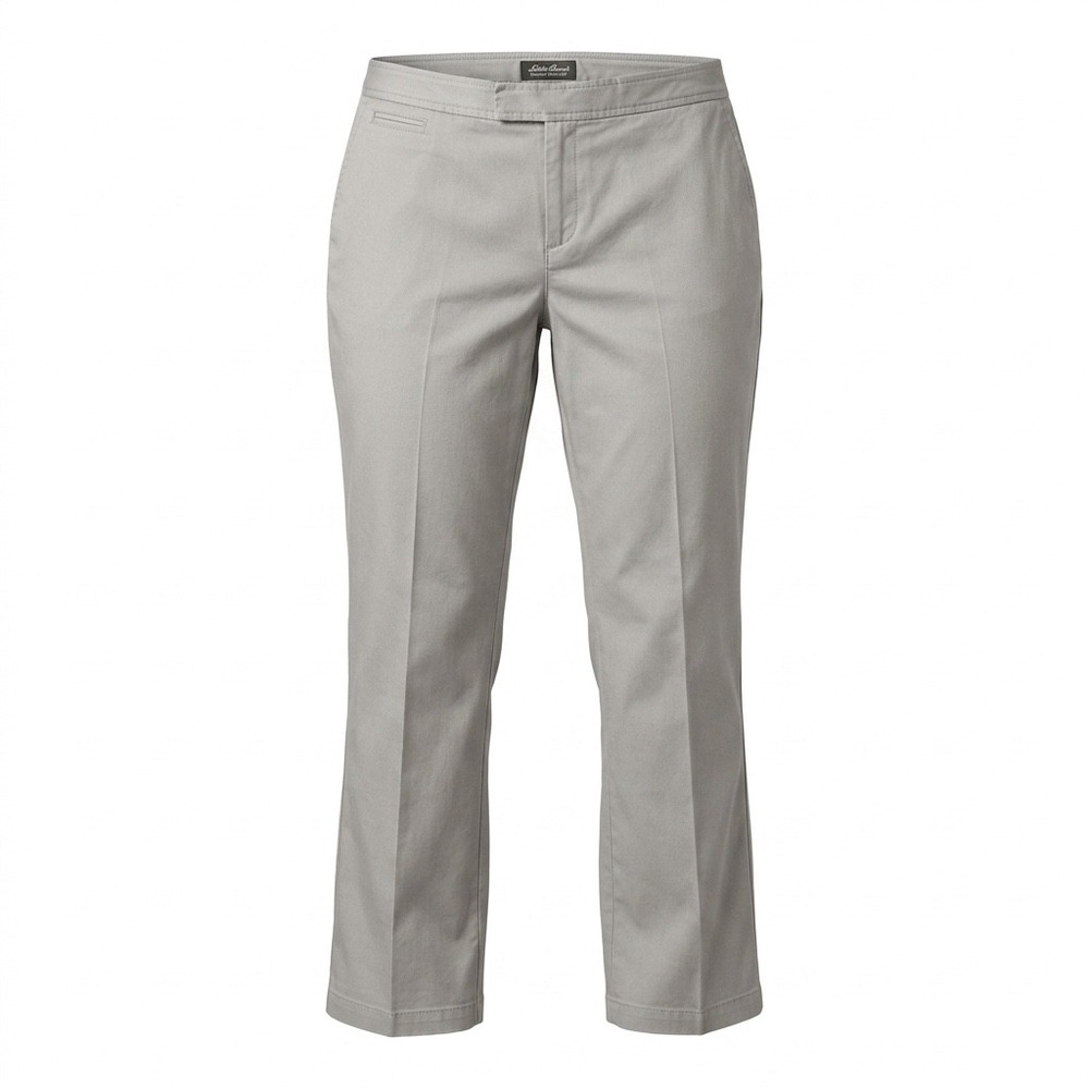 Eddie Bauer Trousers 14 Khaki Cotton Classic Office Preppy Wrinkle Resistant